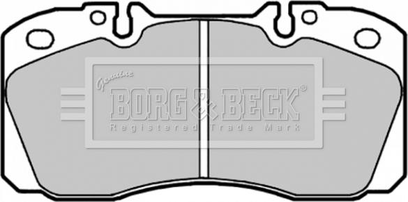 Borg & Beck BBP1660 - Bremžu uzliku kompl., Disku bremzes www.autospares.lv