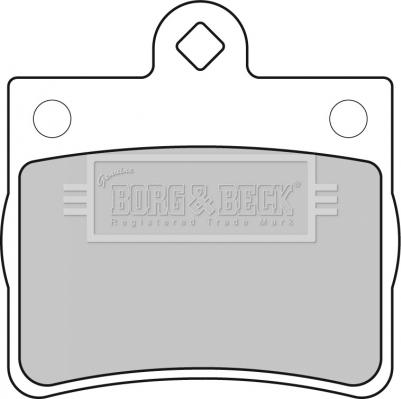 Borg & Beck BBP1668 - Bremžu uzliku kompl., Disku bremzes www.autospares.lv