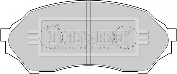 Borg & Beck BBP1663 - Bremžu uzliku kompl., Disku bremzes www.autospares.lv