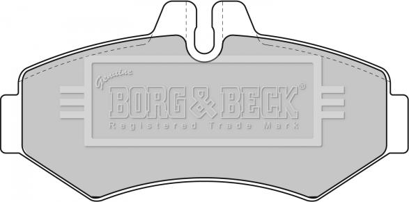 Borg & Beck BBP1667 - Тормозные колодки, дисковые, комплект www.autospares.lv