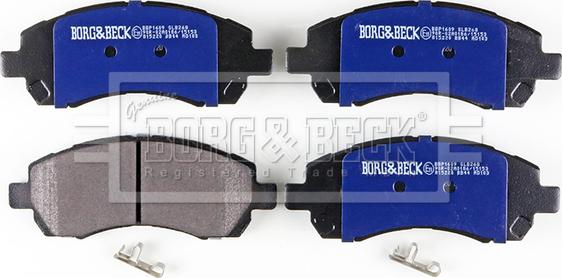 Borg & Beck BBP1609 - Bremžu uzliku kompl., Disku bremzes www.autospares.lv