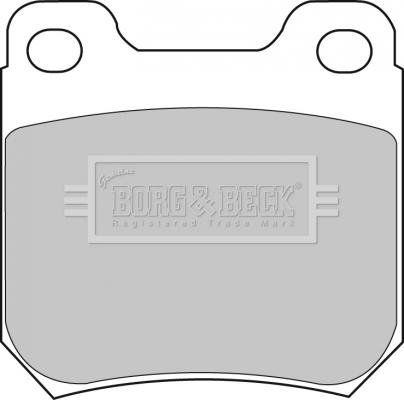 Borg & Beck BBP1605 - Тормозные колодки, дисковые, комплект www.autospares.lv