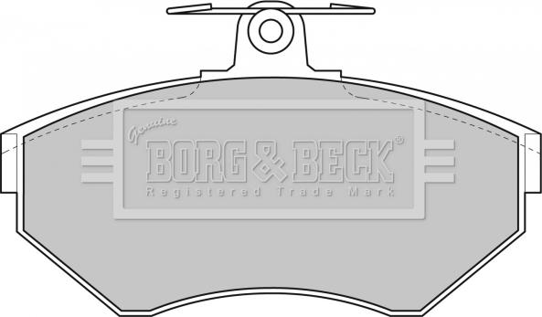 Borg & Beck BBP1607 - Тормозные колодки, дисковые, комплект www.autospares.lv