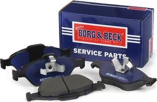 Borg & Beck BBP1615 - Тормозные колодки, дисковые, комплект www.autospares.lv