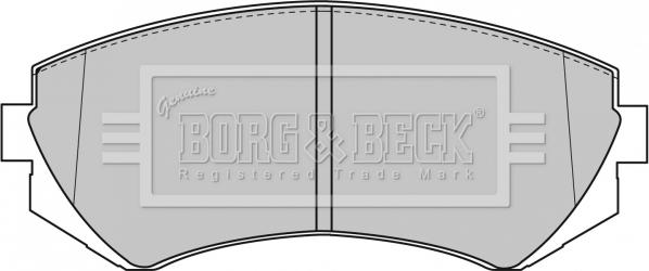 Borg & Beck BBP1611 - Bremžu uzliku kompl., Disku bremzes www.autospares.lv