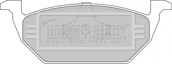 Borg & Beck BBP1618 - Тормозные колодки, дисковые, комплект www.autospares.lv