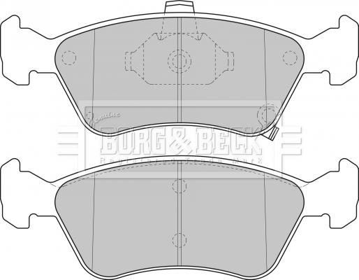 Borg & Beck BBP1684 - Bremžu uzliku kompl., Disku bremzes www.autospares.lv