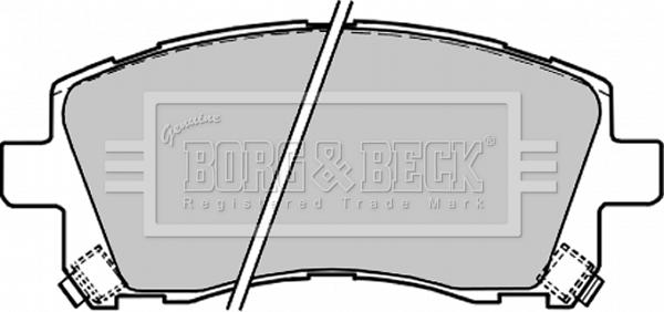 Borg & Beck BBP1680 - Brake Pad Set, disc brake www.autospares.lv