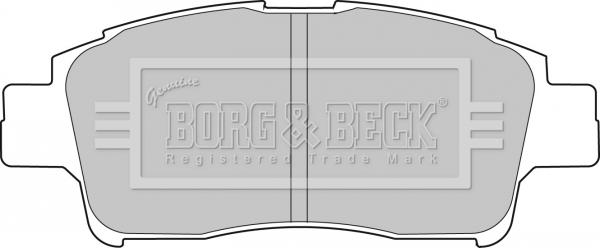 Borg & Beck BBP1681 - Тормозные колодки, дисковые, комплект www.autospares.lv