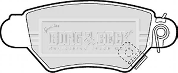 Borg & Beck BBP1688 - Тормозные колодки, дисковые, комплект www.autospares.lv