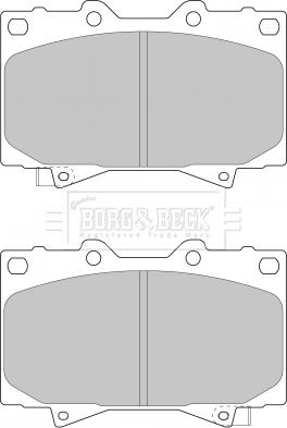 Borg & Beck BBP1682 - Bremžu uzliku kompl., Disku bremzes www.autospares.lv