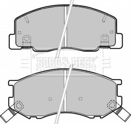 Borg & Beck BBP1630 - Bremžu uzliku kompl., Disku bremzes autospares.lv