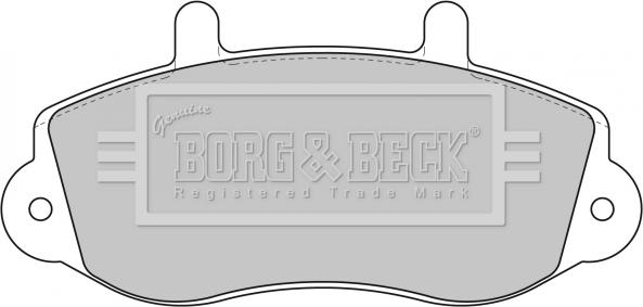 Borg & Beck BBP1638 - Bremžu uzliku kompl., Disku bremzes www.autospares.lv