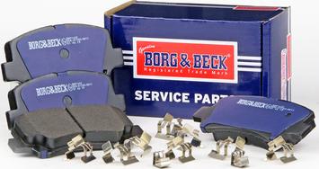 Borg & Beck BBP1632 - Bremžu uzliku kompl., Disku bremzes www.autospares.lv