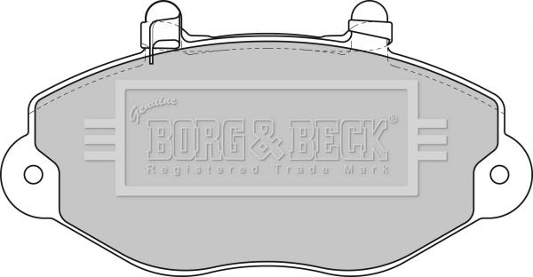 Borg & Beck BBP1625 - Bremžu uzliku kompl., Disku bremzes www.autospares.lv