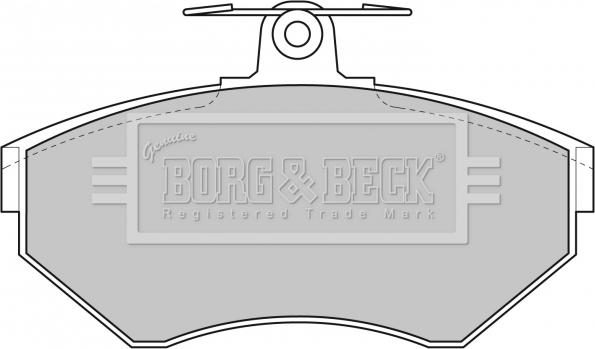 Borg & Beck BBP1620 - Bremžu uzliku kompl., Disku bremzes autospares.lv