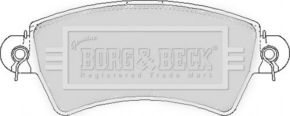 Borg & Beck BBP1621 - Bremžu uzliku kompl., Disku bremzes www.autospares.lv