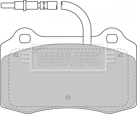 Borg & Beck BBP1674 - Bremžu uzliku kompl., Disku bremzes www.autospares.lv