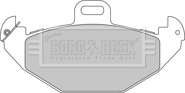 Borg & Beck BBP1676 - Brake Pad Set, disc brake www.autospares.lv