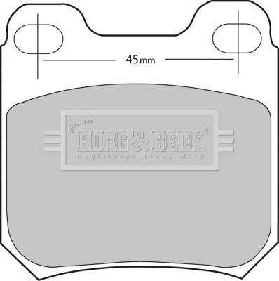 Borg & Beck BBP1678 - Brake Pad Set, disc brake www.autospares.lv