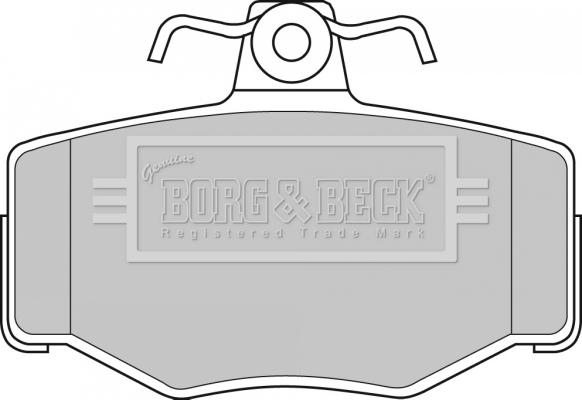 Borg & Beck BBP1673 - Bremžu uzliku kompl., Disku bremzes www.autospares.lv