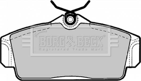 Borg & Beck BBP1672 - Bremžu uzliku kompl., Disku bremzes www.autospares.lv