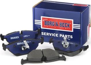 Borg & Beck BBP1677 - Тормозные колодки, дисковые, комплект www.autospares.lv