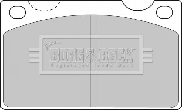 Borg & Beck BBP1099 - Bremžu uzliku kompl., Disku bremzes www.autospares.lv