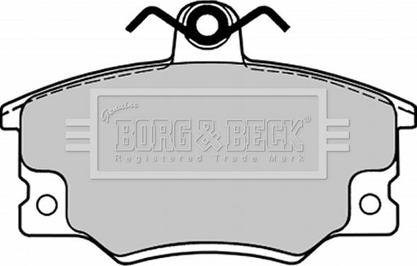 Borg & Beck BBP1090 - Тормозные колодки, дисковые, комплект www.autospares.lv