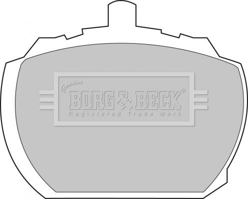 Borg & Beck BBP1098 - Bremžu uzliku kompl., Disku bremzes www.autospares.lv