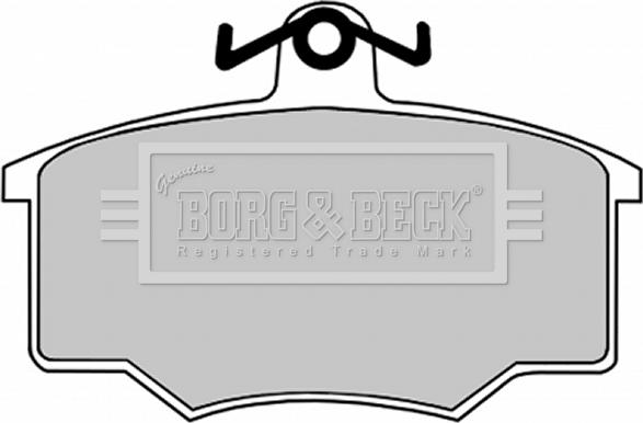 Borg & Beck BBP1049 - Bremžu uzliku kompl., Disku bremzes www.autospares.lv