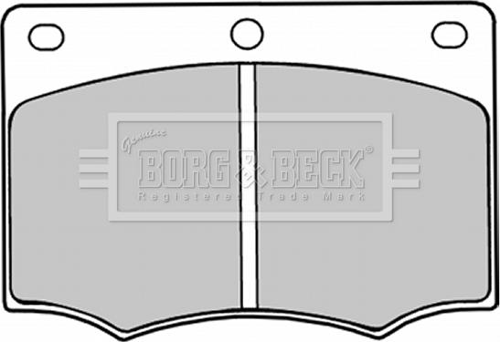 Borg & Beck BBP1044 - Bremžu uzliku kompl., Disku bremzes www.autospares.lv