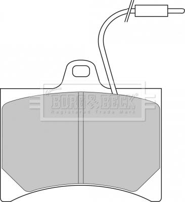 Borg & Beck BBP1045 - Bremžu uzliku kompl., Disku bremzes autospares.lv