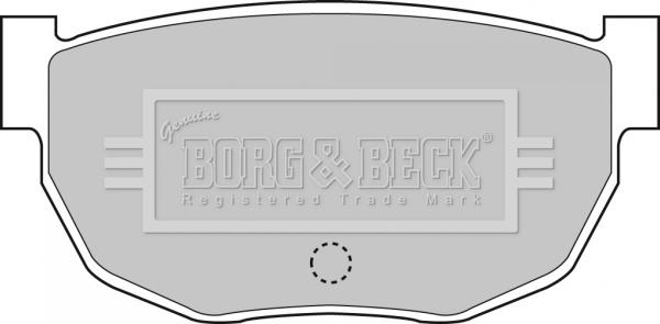 Borg & Beck BBP1046 - Тормозные колодки, дисковые, комплект www.autospares.lv