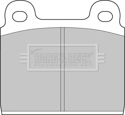 Borg & Beck BBP1040 - Brake Pad Set, disc brake www.autospares.lv