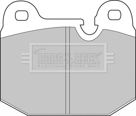 Borg & Beck BBP1043 - Brake Pad Set, disc brake www.autospares.lv