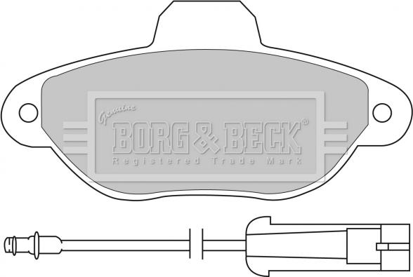 Borg & Beck BBP1059 - Brake Pad Set, disc brake www.autospares.lv