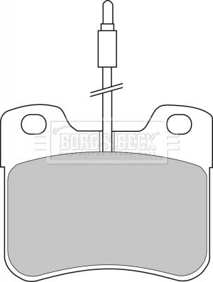 Borg & Beck BBP1055 - Bremžu uzliku kompl., Disku bremzes www.autospares.lv