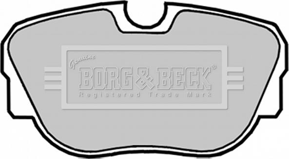 Borg & Beck BBP1050 - Тормозные колодки, дисковые, комплект www.autospares.lv