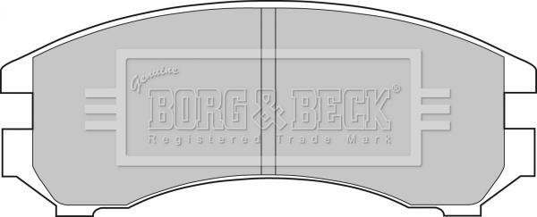 Borg & Beck BBP1051 - Bremžu uzliku kompl., Disku bremzes www.autospares.lv