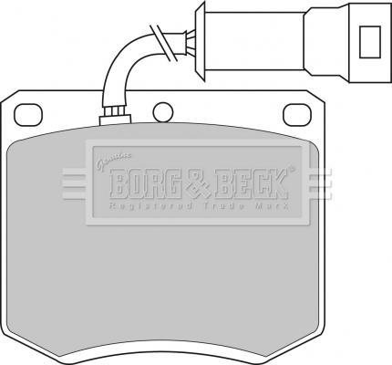 Borg & Beck BBP1052 - Bremžu uzliku kompl., Disku bremzes www.autospares.lv