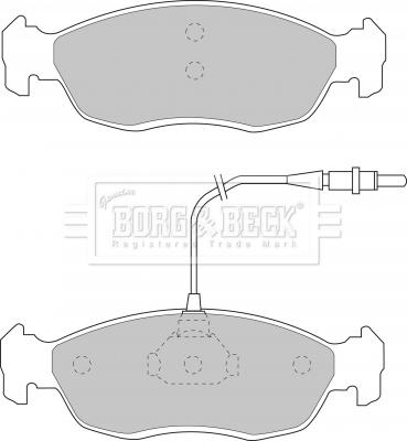 Borg & Beck BBP1069 - Bremžu uzliku kompl., Disku bremzes www.autospares.lv