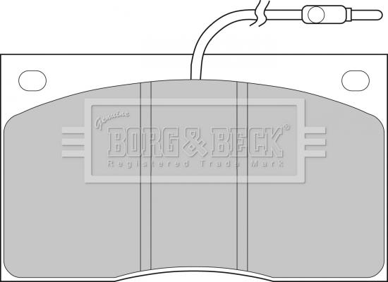 Borg & Beck BBP1065 - Bremžu uzliku kompl., Disku bremzes autospares.lv