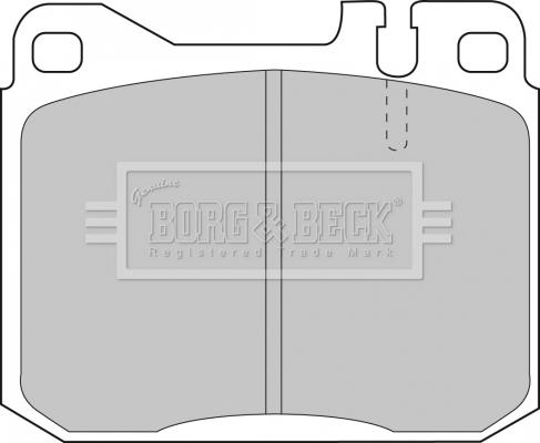 Borg & Beck BBP1061 - Bremžu uzliku kompl., Disku bremzes www.autospares.lv