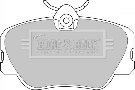 Borg & Beck BBP1068 - Bremžu uzliku kompl., Disku bremzes www.autospares.lv