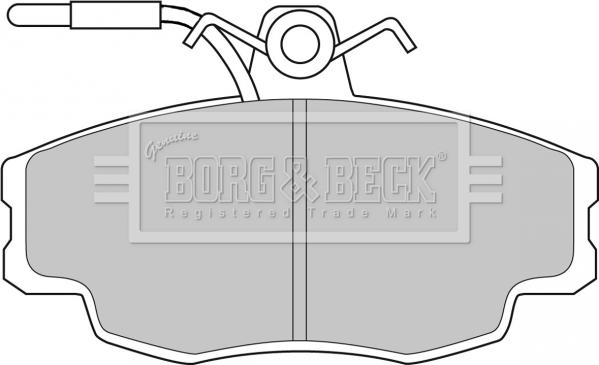 Borg & Beck BBP1062 - Bremžu uzliku kompl., Disku bremzes www.autospares.lv