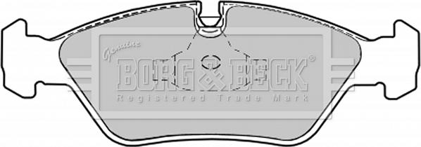 Borg & Beck BBP1067 - Bremžu uzliku kompl., Disku bremzes www.autospares.lv