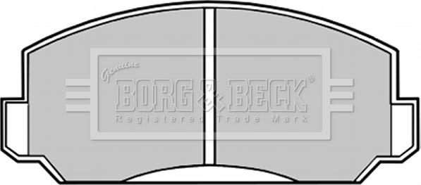 Borg & Beck BBP1009 - Bremžu uzliku kompl., Disku bremzes www.autospares.lv