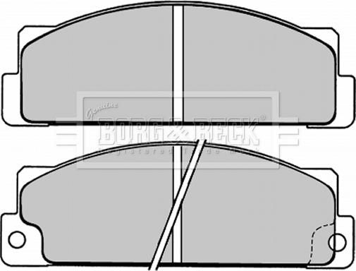 Borg & Beck BBP1004 - Bremžu uzliku kompl., Disku bremzes www.autospares.lv