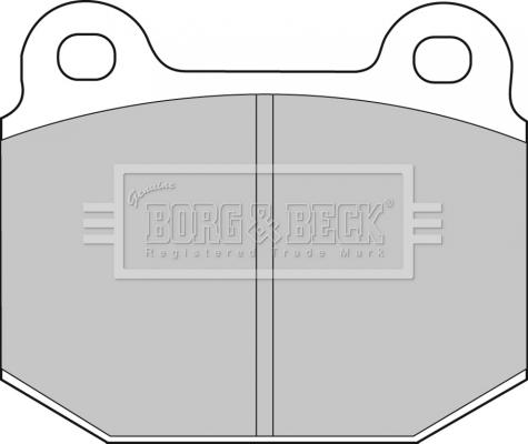 Borg & Beck BBP1005 - Тормозные колодки, дисковые, комплект www.autospares.lv